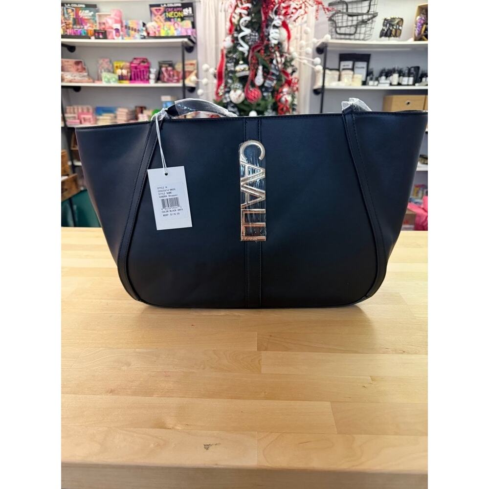 Cavalli Black Leather Handbag